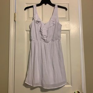 As U Wish Size Medium White Mid Length Dress with Straps